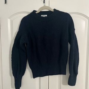Madewell navy blue sweater- worn twice. Size medium.